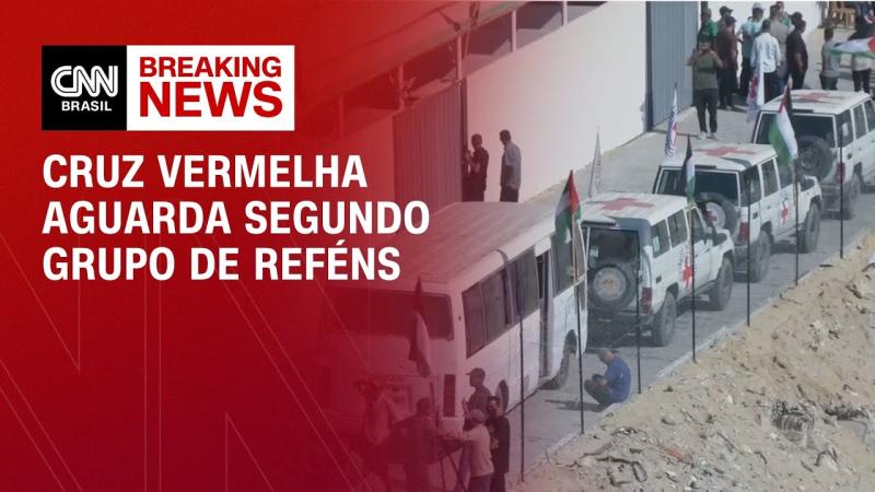 Segundo comboio segue em direção a Gaza para libertar nova leva de reféns