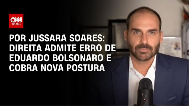 Direita admite erro de Eduardo Bolsonaro e cobra nova postura