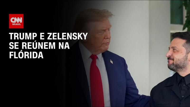 Trump se reúne com Zelensky para negociar paz na Ucrânia