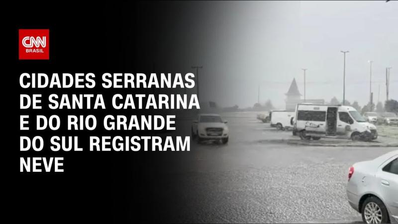 Santa Catarina e Rio Grande do Sul registram neve