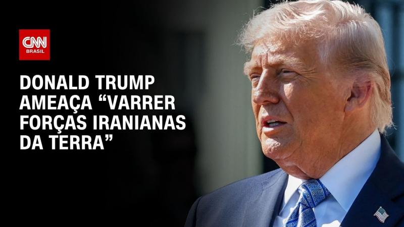 Trump diz que vai varrer iranianos da Terra se país atacar navios dos EUA