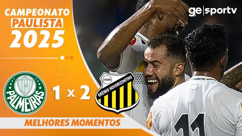 PALMEIRAS 1 X 2 NOVORIZONTINO | MELHORES MOMENTOS | 4ª RODADA CAMPEONATO PAULISTA 2025