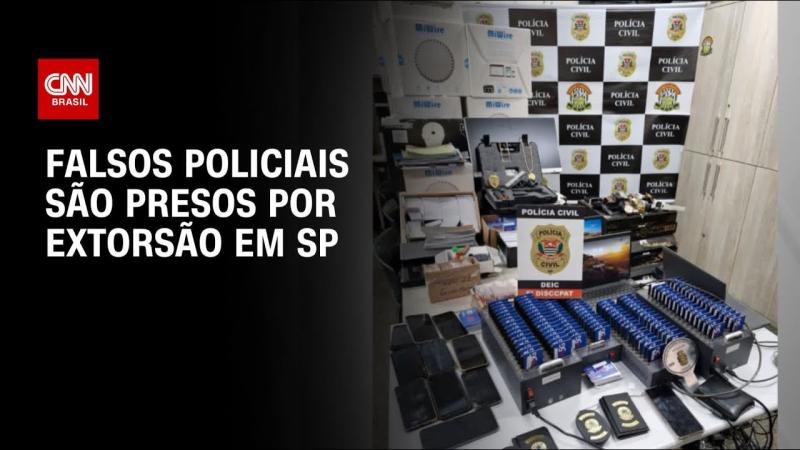 Falsos policiais são presos por extorsão contra vítima em SP 