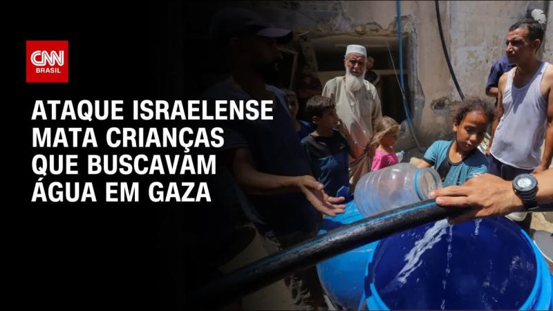 Ataque de Israel mata crianças que buscavam água em gaza, dizem autoridades 