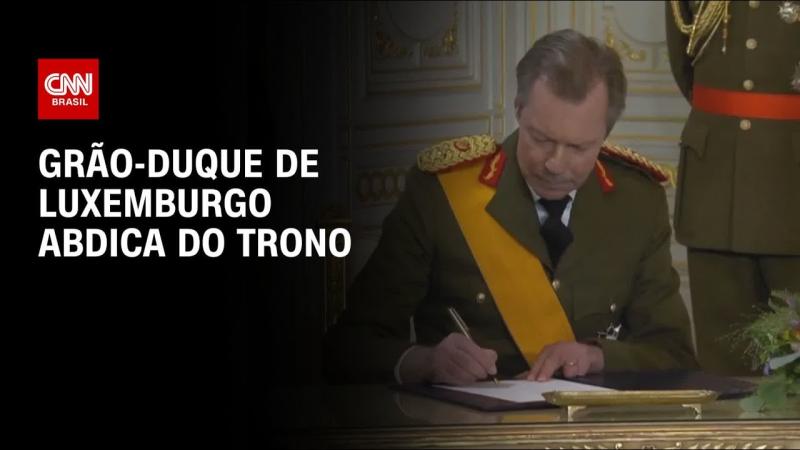 Grão-duque de Luxemburgo abdica do trono e príncipe herdeiro assume