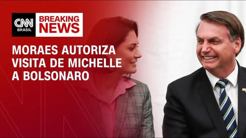 Moraes autoriza visita de Michelle a Bolsonaro na PF