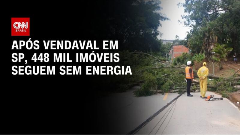  Mais de 400 mil imóveis ainda estão sem eletricidade em SP