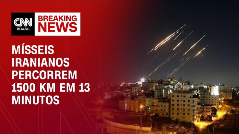 Mísseis iranianos chegam em Israel em 13 minutos