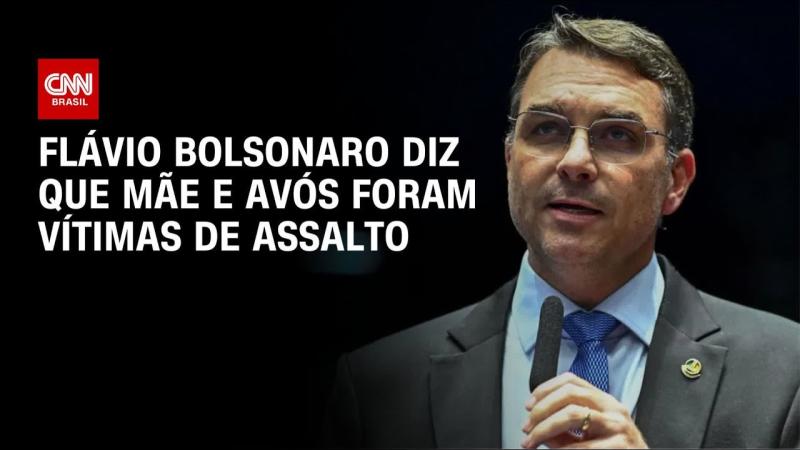 Flávio Bolsonaro diz que mãe e avós foram feitos reféns durante assalto 