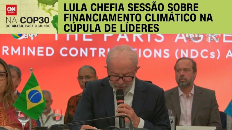 Lula chefia sessão sobre financiamento climático