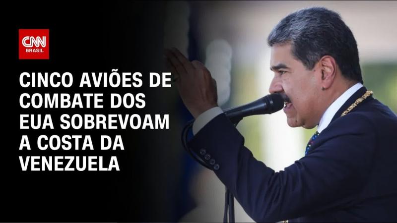  Venezuela detecta aviões de combate dos EUA perto da costa