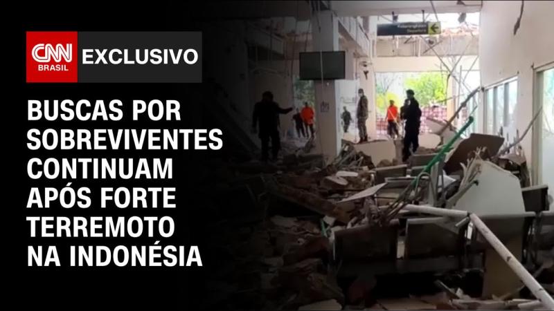 Terremoto de magnitude 7,7 deixa sobreviventes em condições precárias na Indonésia 