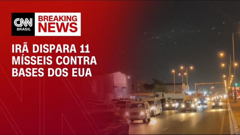 Irã lança 11 mísseis contra bases dos EUA no Oriente Médio 