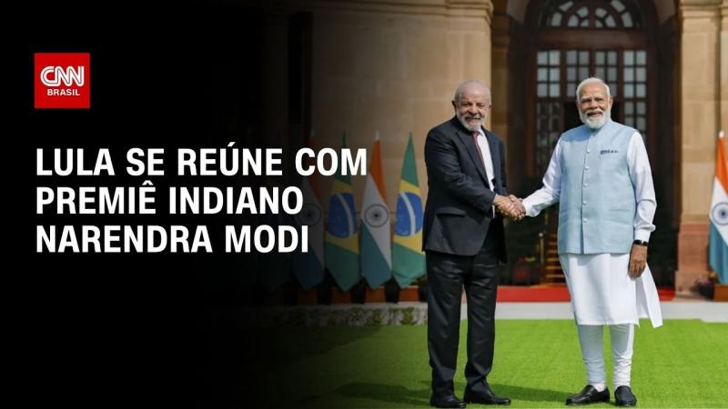  Lula é recebido pelo primeiro-ministro da Índia em Nova Délhi