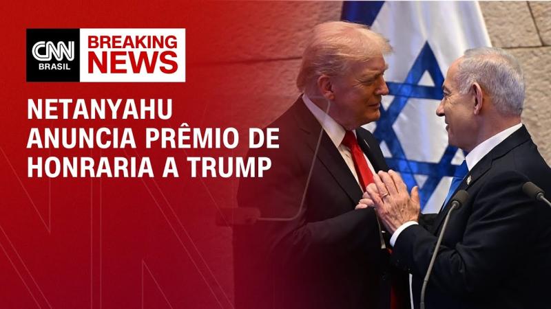 Netanyahu concede prêmio de honra a Trump após libertação de reféns em Gaza
