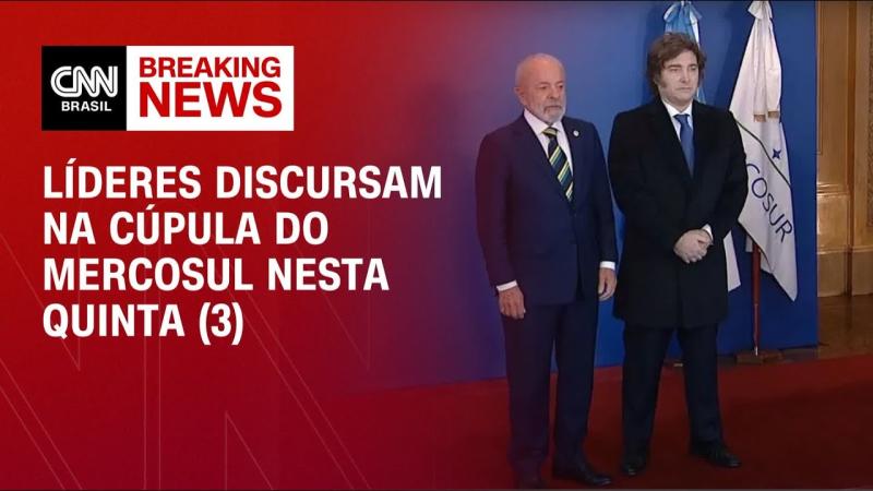 Líderes discursam na cúpula do Mercosul, em Buenos Aires