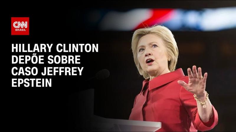  Hillary Clinton depõe sobre o caso Epstein nesta quinta-feira (26) 