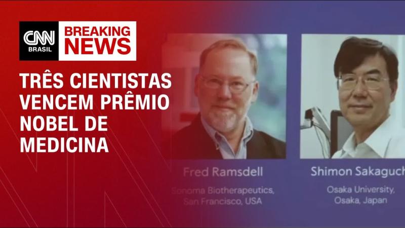 Cientistas com estudo sobre controle de imunologia vencem Nobel de Medicina