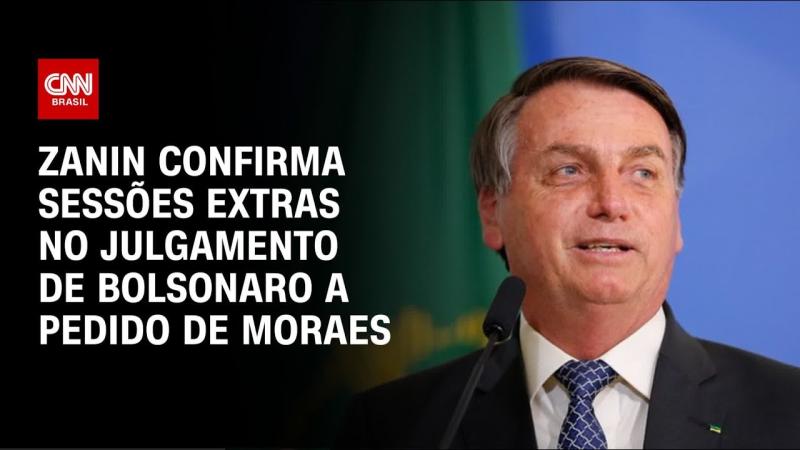 Julgamento de Bolsonaro: Zanin confirma sessões extras 
