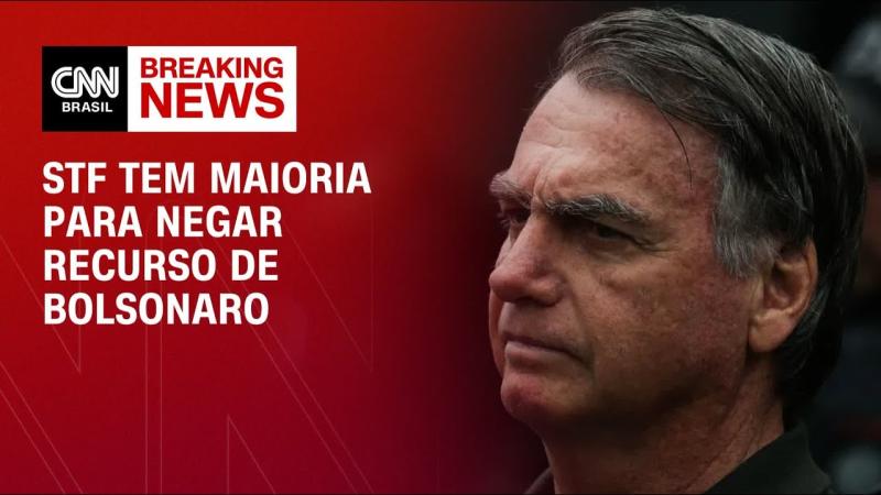 STF forma maioria para rejeitar recurso de Bolsonaro contra condenação | CNN 360°
