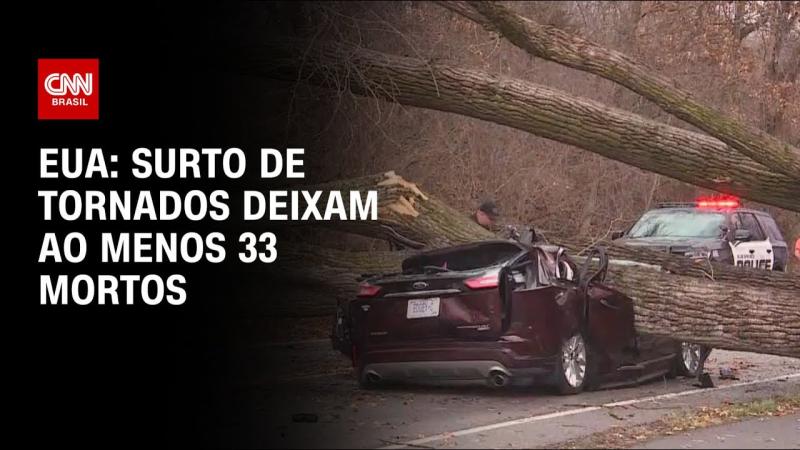 Surto de tornados deixam ao menos 33 mortos nos EUA