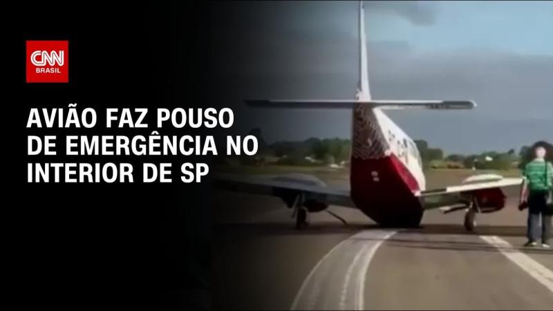 Avião faz pouso de emergência em Bragança Paulista após apresentar pane