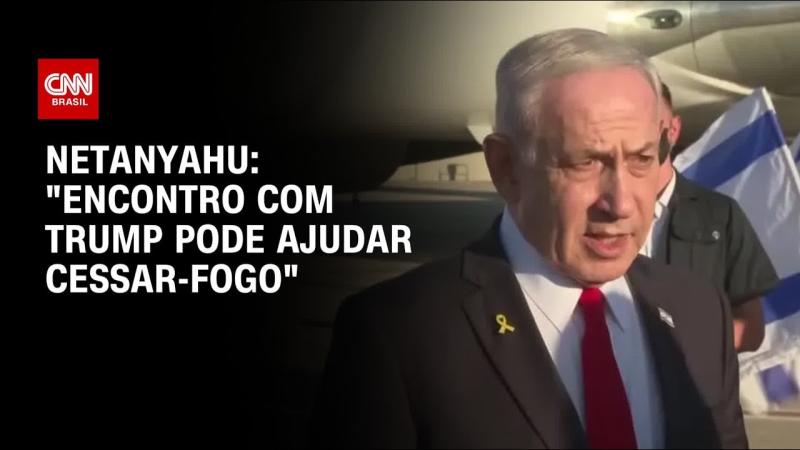 Netanyahu diz que conversa com Trump pode contribuir para cessar-fogo