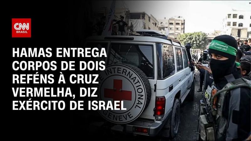 Hamas entrega mais dois caixões de reféns à Cruz Vermelha, diz Israel
