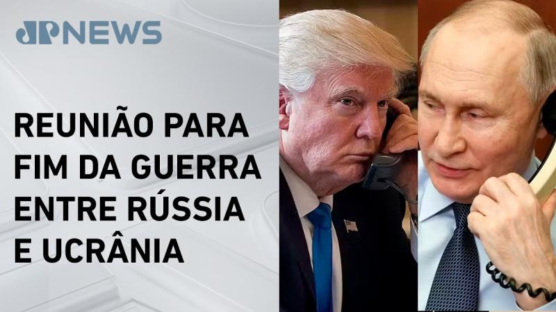 Trump e Putin negociam cessar-fogo na Ucrânia nesta terça (18)