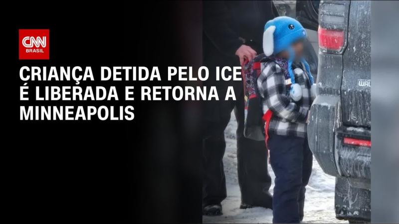 Menino de cinco anos detido pelo ICE é liberado e retorna a Minneapolis